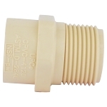 Charlotte CTS 02109 0800 Adapter, 3/4 in Nominal, MNPT x Socket End Style, CPVC, Domestic
