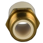Charlotte FlowGuard Gold® CTS 02216B 1000 CTS 2216 B Male Adapter, 1 in Nominal, MNPT x Socket End Style, SDR 11, CPVC, Domestic
