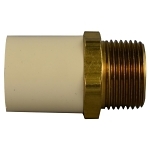 Charlotte FlowGuard Gold® CTS 02216B 1000 CTS 2216 B Male Adapter, 1 in Nominal, MNPT x Socket End Style, SDR 11, CPVC, Domestic