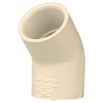 Charlotte CTS 02309 0800 45 deg Elbow, 3/4 in Nominal, Socket End Style, CPVC, Domestic