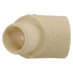 Charlotte CTS 02310 0600 45 deg Street Elbow, 1/2 in Nominal, Spigot x Socket End Style, CPVC, Domestic