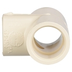 Charlotte CTS 02400 0600 Tee, 1/2 in Nominal, Socket End Style, CPVC, Domestic