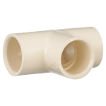 Charlotte CTS 02400 0800 Tee, 3/4 in Nominal, Socket End Style, CPVC, Domestic