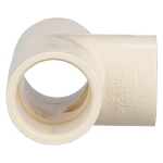 Charlotte CTS 02400 0800 Tee, 3/4 in Nominal, Socket End Style, CPVC, Domestic