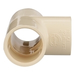 Charlotte CTS 02400 1000 Tee, 1 in Nominal, Socket End Style, CPVC, Domestic