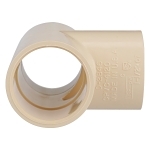 Charlotte CTS 02400 1400 Tee, 1-1/2 in Nominal, Socket End Style, CPVC, Domestic
