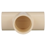 Charlotte CTS 02400 1400 Tee, 1-1/2 in Nominal, Socket End Style, CPVC, Domestic