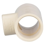 Charlotte CTS 02400 1800 Reducing Tee, 3/4 x 3/4 x 1/2 in Nominal, Socket End Style, CPVC, Domestic
