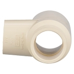 Charlotte CTS 02400 2300 Reducing Tee, 1 x 3/4 x 3/4 in Nominal, Socket End Style, CPVC, Domestic