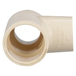 Charlotte CTS 02400 2300 Reducing Tee, 1 x 3/4 x 3/4 in Nominal, Socket End Style, CPVC, Domestic