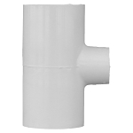 Charlotte CTS 02400 2350 Reducing Tee, 1 x 1 x 1/2 in Nominal, Socket End Style, CPVC, Domestic