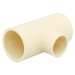 Charlotte CTS 02400 6200 Reducing Tee, 1-1/2 x 1-1/2 x 1 in Nominal, Socket End Style, CPVC, Domestic