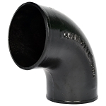 Charlotte NH 00004 1600 1/4 DWV Pipe Bend, 6 in Nominal, Spigot End Style, Cast Iron, Black, Domestic
