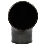 Charlotte NH 00004 1600 1/4 DWV Pipe Bend, 6 in Nominal, Spigot End Style, Cast Iron, Black, Domestic