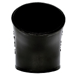 Charlotte NH 00012 1600 Long 1/8 DWV Pipe Bend, 6 in Nominal, Spigot End Style, Cast Iron, Black, Domestic