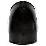 Charlotte NH 00012 1600 Long 1/8 DWV Pipe Bend, 6 in Nominal, Spigot End Style, Cast Iron, Black, Domestic