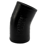 Charlotte NH 00014 0800 1/16 DWV Pipe Bend, 2 in Nominal, Spigot End Style, Cast Iron, Black, Domestic