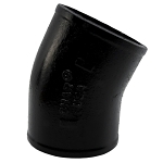 Charlotte NH 00014 1000 1/16 DWV Pipe Bend, 3 in Nominal, Spigot End Style, Cast Iron, Black, Domestic