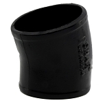 Charlotte NH 00014 1200 1/16 DWV Pipe Bend, 4 in Nominal, Spigot End Style, Cast Iron, Black, Domestic