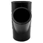 Charlotte NH 00020 1200 Pipe Wye-Branch, Fitting/Connector: Reducing Wye, 3 x 3 x 2 in Nominal, Spigot End Style, Cast Iron, Black, Domestic