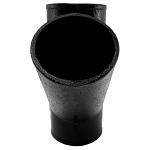 Charlotte NH 00020 1400 Pipe Wye-Branch, Fitting/Connector: Wye, 3 in Nominal, Spigot End Style, Cast Iron, Black, Domestic