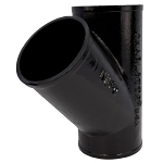 Charlotte NH 00020 2000 Pipe Wye-Branch, Fitting/Connector: Wye, 4 in Nominal, Spigot End Style, Cast Iron, Black, Domestic