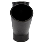 Charlotte NH 00020 2000 Pipe Wye-Branch, Fitting/Connector: Wye, 4 in Nominal, Spigot End Style, Cast Iron, Black, Domestic