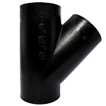 Charlotte NH 00020 3800 Pipe Wye-Branch, Fitting/Connector: Wye, 6 in Nominal, Spigot End Style, Cast Iron, Black, Domestic