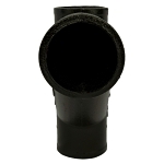 Charlotte NH 00022 0600 Combination Wye, Fitting/Connector: Wye, 1-1/2 in Nominal, Spigot End Style, Cast Iron, Black, Domestic