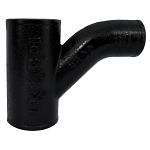 Charlotte NH 00022 1400 Combination Wye, Fitting/Connector: Reducing Wye, 3 x 3 x 2 in Nominal, Spigot End Style, Cast Iron, Black, Domestic
