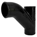 Charlotte NH 00022 1600 Combination Wye, Fitting/Connector: Wye, 3 in Nominal, Spigot End Style, Cast Iron, Black, Domestic