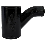 Charlotte NH 00022 1800 Combination Wye, Fitting/Connector: Reducing Wye, 4 x 4 x 2 in Nominal, Spigot End Style, Cast Iron, Black, Domestic