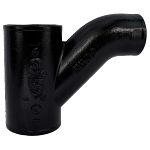 Charlotte NH 00022 2000 Combination Wye, Fitting/Connector: Reducing Wye, 4 x 4 x 3 in Nominal, Spigot End Style, Cast Iron, Black, Domestic