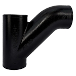 Charlotte NH 00022 2200 Combination Wye, Fitting/Connector: Wye, 4 in Nominal, Spigot End Style, Cast Iron, Black, Domestic