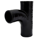 Charlotte NH 00028 0800 Sanitary Tee, 2 x 2 x 1-1/2 in, Spigot, Cast Iron, Black, Domestic