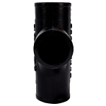 Charlotte NH 00028 0800 Sanitary Tee, 2 x 2 x 1-1/2 in, Spigot, Cast Iron, Black, Domestic