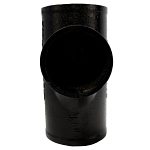 Charlotte NH 00028 1400 Sanitary Tee, 3 x 3 x 2 in, Spigot, Cast Iron, Black, Domestic