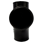 Charlotte NH 00028 1600 Sanitary Tee, 3 in, Spigot, Cast Iron, Black, Domestic