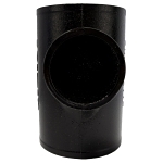 Charlotte NH 00028 1800 Sanitary Tee, 4 x 4 x 2 in, Spigot, Cast Iron, Black, Domestic