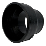 Charlotte NH 00040A 1400 Short Pipe Reducer, 4 x 3 in, Spigot, Cast Iron, Black, Domestic