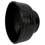 Charlotte NH 00040A 2600 Short Pipe Reducer, 6 x 4 in, Spigot, Cast Iron, Black, Domestic