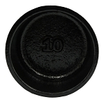 Charlotte NH 00050 1000 Blind Plug, 3 in Nominal, Spigot End Style, Cast Iron, Black, Domestic