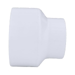 Charlotte PVC 00102 1850, Reducing Coupling, 8 x 4 in nominal, Hub end style, SCH 40/STD, PVC, Domestic