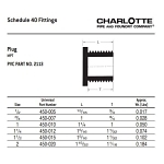 Charlotte PVC 02113 0800, 3/4 in nominal, MNPT end style, SCH 40/STD, PVC, Domestic