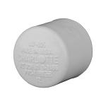 Charlotte PVC 02116 0600, 1/2 in nominal, Socket end style, SCH 40/STD, PVC, Domestic