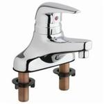 Chicago Faucet® 420-E2805ABCP Lavatory Sink Faucet, Polished Chrome, 1 Handle, 0.5 gpm Flow Rate
