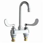 Chicago Faucet® 895-317ABCP Lavatory Sink Faucet, Polished Chrome, 2 Handles, 2.2 gpm Flow Rate