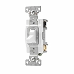 EATON Arrow Hart CS220W Heavy Duty Specification Grade AC Toggle Switch, 120/277 V, 20 A, 1/2 hp Power Rating