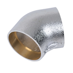 Dearborn® 1664SL-2 Solder Elbow, 1-1/4 in Nominal, 45 deg, Cast Brass, Polished Chrome, Import