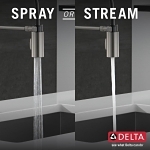 DELTA® 18803-SP-DST Pull-Down Kitchen Faucet, 1.8 gpm Flow Rate, Spotshield Stainless, 1 Handles, Spray/Aerated Stream Function